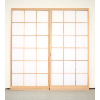 上手 両面障子戸 2枚1組　F239 