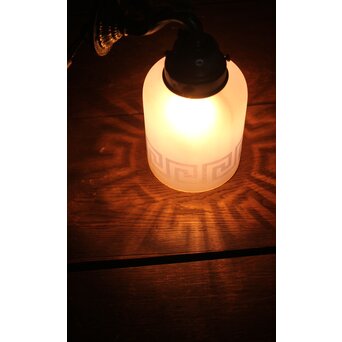 雷門模様オパールセントガラス ブラケット照明 2個1組　A001 