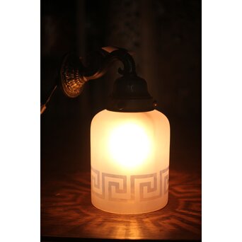 雷門模様オパールセントガラス ブラケット照明 2個1組　A001 