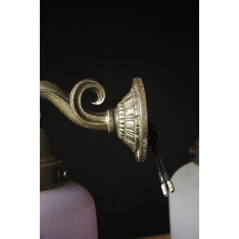 雷門模様オパールセントガラス ブラケット照明 2個1組　A001 