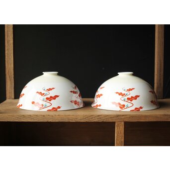 日陶オールドノリタケ 電笠/照明 2個1組　A002