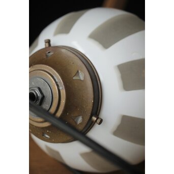 ストライプ切子球体電笠　A004 