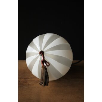 ストライプ切子球体電笠　A004 