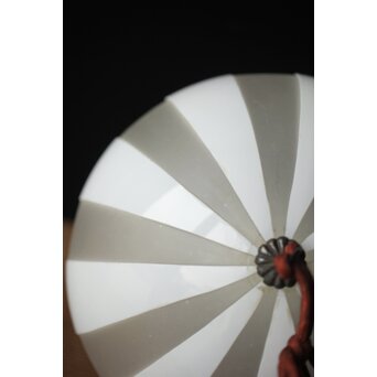 ストライプ切子球体電笠　A004 