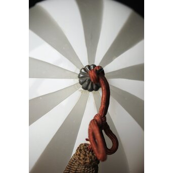 ストライプ切子球体電笠　A004 