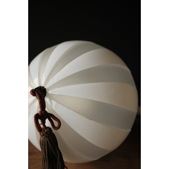 ストライプ切子球体電笠　A004 