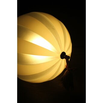 ストライプ切子球体電笠　A004 