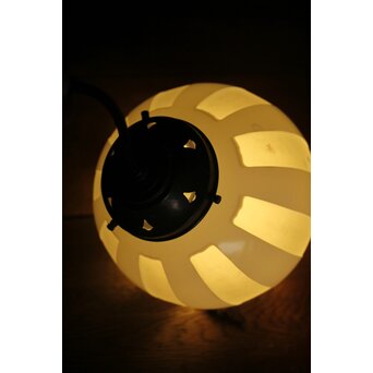 ストライプ切子球体電笠　A004 