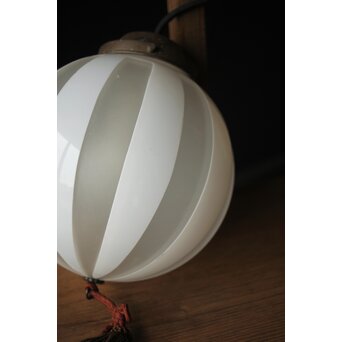 ストライプ切子球体電笠　A004 