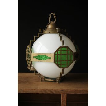 緑色ダイアガラス アールデコ照明　A005 