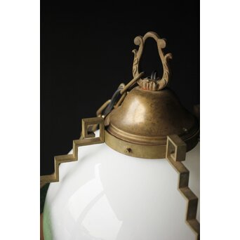 緑色ダイアガラス アールデコ照明　A005 