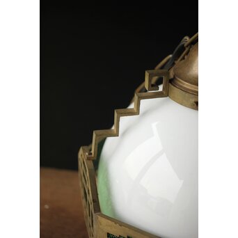 緑色ダイアガラス アールデコ照明　A005 