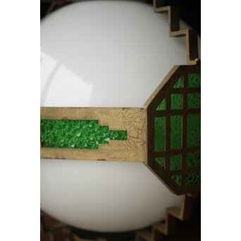 緑色ダイアガラス アールデコ照明　A005 