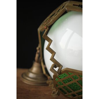 緑色ダイアガラス アールデコ照明　A005 