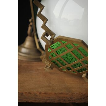 緑色ダイアガラス アールデコ照明　A005 