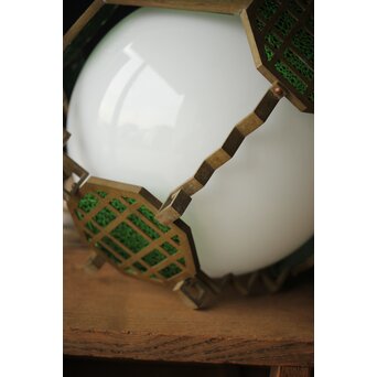 緑色ダイアガラス アールデコ照明　A005 