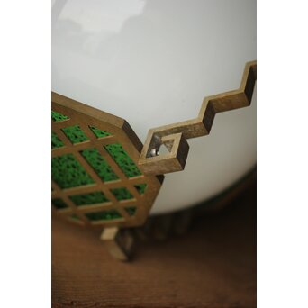 緑色ダイアガラス アールデコ照明　A005 