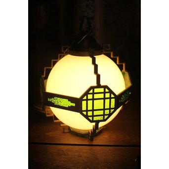 緑色ダイアガラス アールデコ照明　A005 