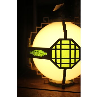 緑色ダイアガラス アールデコ照明　A005 