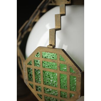 緑色ダイアガラス アールデコ照明　A005 