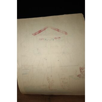 木村荘八《猫の銭湯 The public bath of a cat》木版画　Z282 