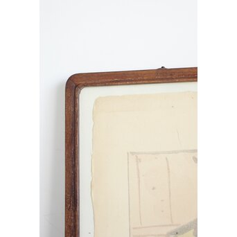 木村荘八《猫の銭湯 The public bath of a cat》木版画　Z282 