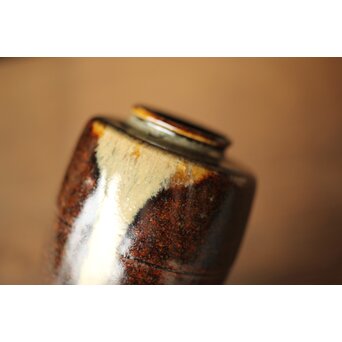 陽炎園 膳所焼茶入　P324 