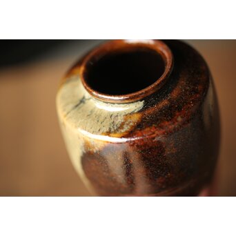 陽炎園 膳所焼茶入　P324 