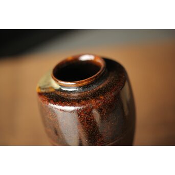 陽炎園 膳所焼茶入　P324 