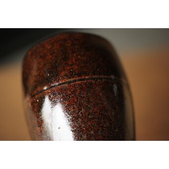 陽炎園 膳所焼茶入　P324 