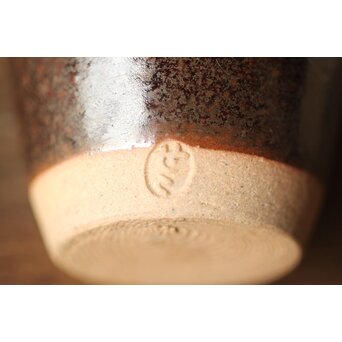 陽炎園 膳所焼茶入　P324 