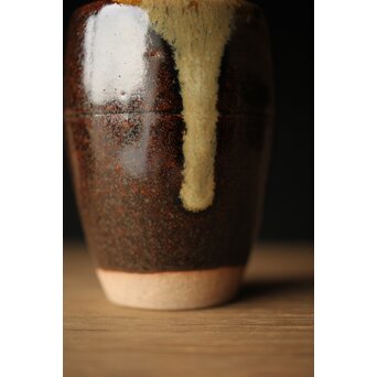 陽炎園 膳所焼茶入　P324 