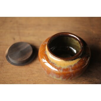 十三代 亀井味楽 高取茶入 十四代識箱　P325 