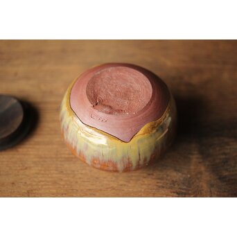 十三代 亀井味楽 高取茶入 十四代識箱　P325 