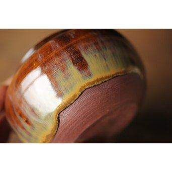 十三代 亀井味楽 高取茶入 十四代識箱　P325 