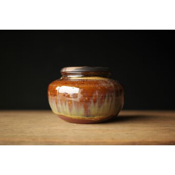 十三代 亀井味楽 高取茶入 十四代識箱　P325 