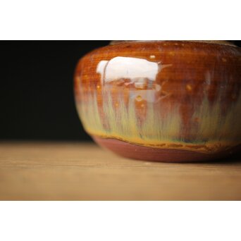 十三代 亀井味楽 高取茶入 十四代識箱　P325 