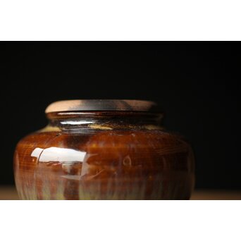 十三代 亀井味楽 高取茶入 十四代識箱　P325 