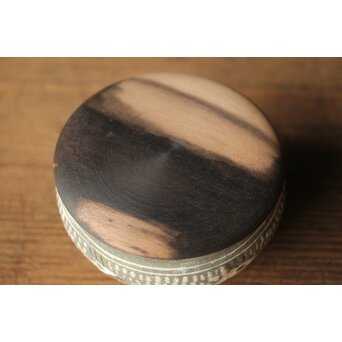 李朝初期 高麗陶器 三島手盃/茶入　P326 