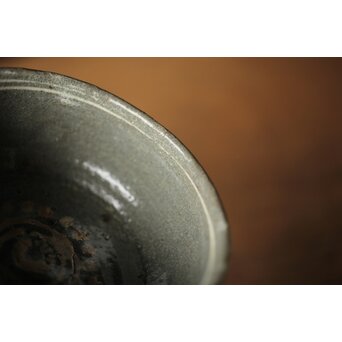 李朝初期 高麗陶器 三島手盃/茶入　P326 