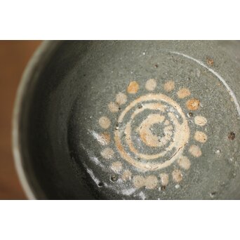 李朝初期 高麗陶器 三島手盃/茶入　P326 