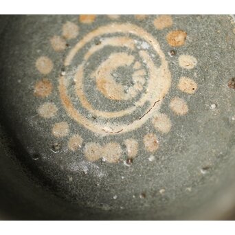 李朝初期 高麗陶器 三島手盃/茶入　P326 