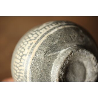 李朝初期 高麗陶器 三島手盃/茶入　P326 