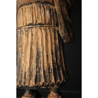 木彫玉眼 大津絵 鬼の寒念仏　X338 