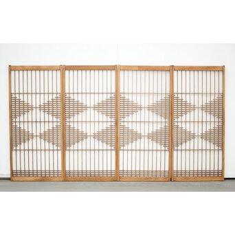 幾何学組子 書院 4枚1組　R0153