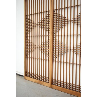 幾何学組子 書院 4枚1組　R0153 