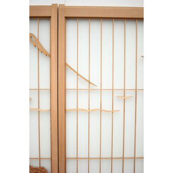 三保の松原 富士 ガラス入書院 2枚1組　R0154 