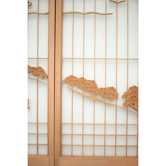 三保の松原 富士 ガラス入書院 2枚1組　R0154 