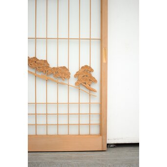 三保の松原 富士 ガラス入書院 2枚1組　R0154 