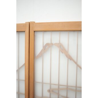 三保の松原 富士 ガラス入書院 2枚1組　R0154 